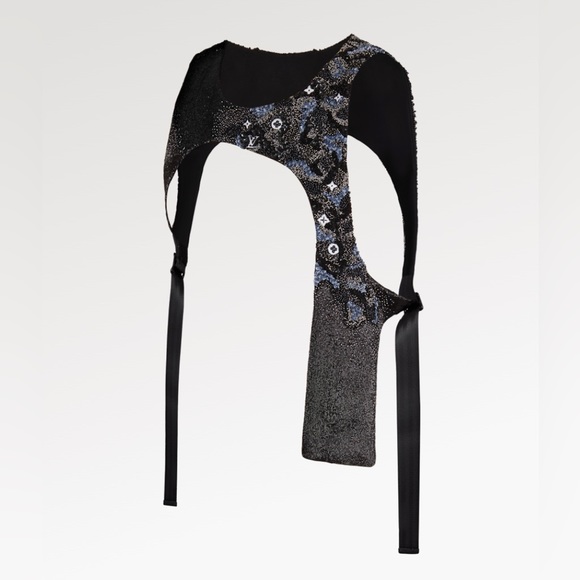 NWT Louis Vuitton *rare*  embroidered mid-layered zippered vest - Picture 2 of 11